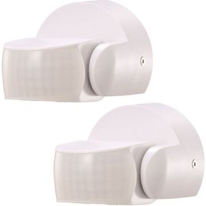 Arum Lighting - Set mit 2 Infrarot-Wandbewegungsmeldern IP65 Weiß