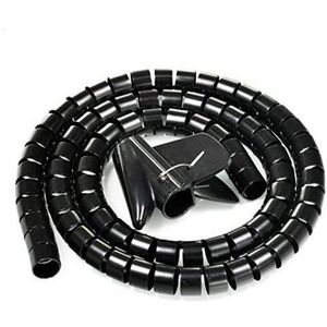 SNQ - 1,5 Meter, flexibles Kabel, zuschneidbar, Spiralschlauch, Kabel-Organizer, Kabelschlauch, Kabelhülle, Kabelwickel, Kabel-Organizer für pc, tv,