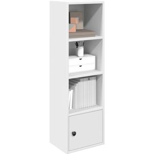 Torana - Bücherregal Weiß 31x24x102 cm Holzwerkstoff