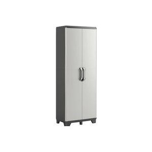 Keter - Lagerschrank mit Regalböden Gear Schwarz und Grau 182 cm