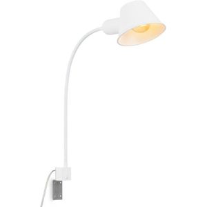 Briloner - Bettleuchte Leselampe Wandlampe verstellbar 1xE27 10W weiß Kippschalter