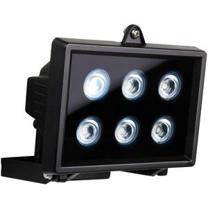 LED-Scheinwerfer mit 6x1W, kaltweiß, IP44, schwarz