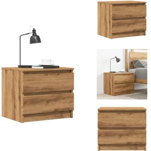 Vidaxl - Nachttisch Artisan-Eiche 50x40x43,5 cm Holzwerkstoff - Nachttisch - Nachttische - Schrank - Nachtschrank