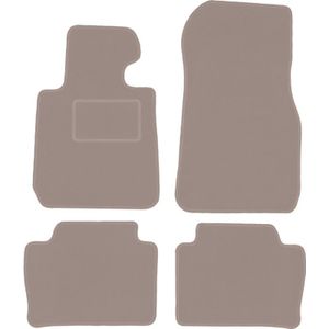 Beige Velours-Fußmatten für: BMW 3 F31 Kombi, Touring (2011-2018)