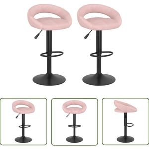 VidaXL Barhocker 2 Stk. Rosa Samt
