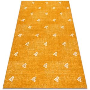 Teppich für Kinder hearts Jeans, vintage Herzen - orange orange 250x400 cm