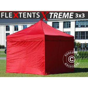 Dancover - Faltzelt Faltpavillon Wasserdicht FleXtents Xtreme 50 3x3m Rot,