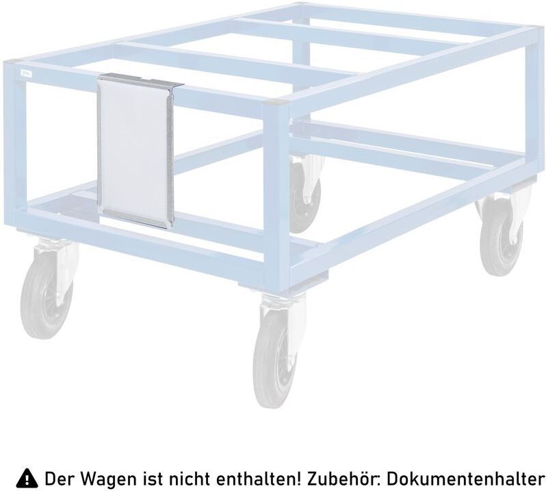 Dokumentenhalter A4 221x50x306mm als Zubehör für Palettenwagen - Kongamek