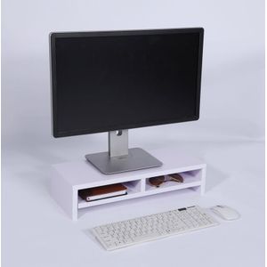 Zoternen Desktop-Monitorständer, LCD-TV-Laptop-Halter, Computer-Bildschirmablage, Büro-Schreibtisch, Weiß/Violett