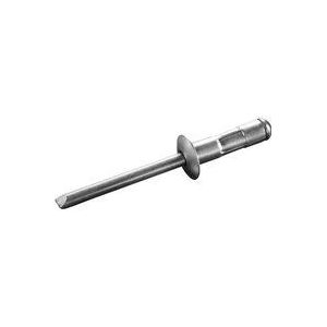 Goebel - 1000 x Mehrbereichsblindnieten Aluminium / Edelstahl A2 (V2A) (ø x l) 4,0 x 12,7 mm - Flachkopf Nieten - Flachkopf Blindnieten - Mehrbereich