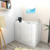 Acquavapore - Sitzwanne Whirlpool Badewanne mit Tür S08WP-A-L 68x110cm