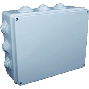Abzweigdose rechteckig und deckel mit schrauben 240x190x90mm mit 12 kabelverschraubungen IP55 FAEG - FG13407
