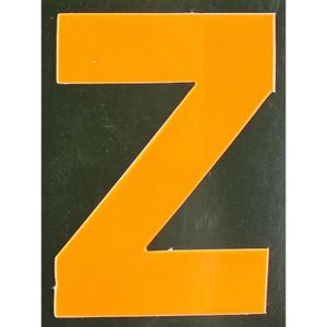 Reflektierender Klebebuchstabe z orange z Klebebuchstaben & Zahlen - Conacord