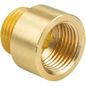 Hahnverlängerung 1/2 Zoll (dn 15) x 15 mm - Messing blank - Tecuro