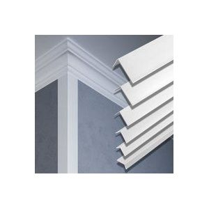 2 Meter Winkelleiste PVC Kunststoff Effector F Profile: 25x25mm - F16