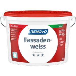 Fassadenweiss matt 10 Ltr. Fassadenfarbe - Renovo