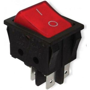 Alpha Elettronica - Alpha electronics 2 leuchtende wippschalter 2p ein/aus 320-002 320-002/b2