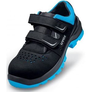 Uvex - 2 xenova Sicherheits-Sandale gel. Gr. 42 W11 S1PL esd sr schw/blau 9553.2