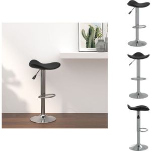 Vidaxl - Barhocker - Living Barhocker Schwarz Verchromter Stahl und Kunstleder - Schwarz