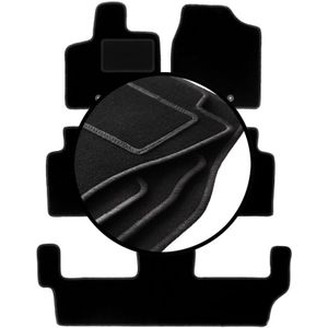 Velours-Fußmatten-Set für: Chrysler Grand Voyager V 7-Sitzer (2008-2016)
