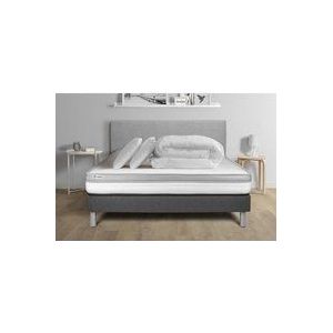 Vitalit - Komplettpaket Bett - Matratze 200x200 cm + Boxspringbett mit Lattenrost (im Set) + 2 Kopfkissen + Bettdecke - Vital Relax