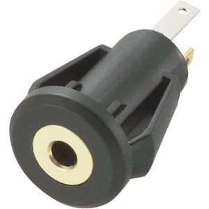 Tru Components - 716853 Klinken-Steckverbinder 2.5 mm Buchse, Einbau vertikal Polzahl: 3 Stereo Schwar