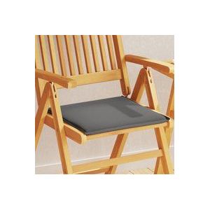 Garten-Sitzkissen 2 Stk. Anthrazit 45x45x2 cm Quadratisch Vidaxl