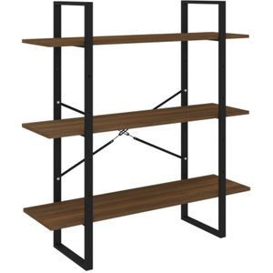 Bücherregal Braun Eichen-Optik 100x30x105 cm Holzwerkstoff Vidaxl