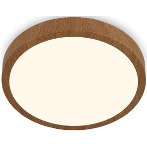 Led Aufbaustrahler 16W led Panel Warmweiß 3000K holzfarben Metallrahmen 2000lm