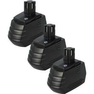 Vhbw - 3x Akku kompatibel mit Hilti SFH181-A, SFL18, SFL-18 Werkzeug (1500 mAh, NiMH, 18 v)
