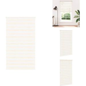 Vidaxl - Zebrarollo Marmorbeige 135x200cm Stoffbreite 130,9 cm Polyester - Zebra-Jalousie - Zebra-Jalousien - Zebra-Rollo - Doppelrollo