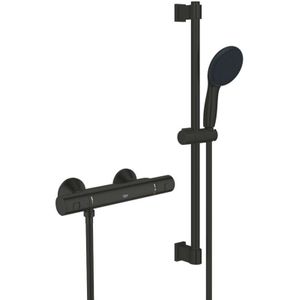 Grohe QuickFix Precision Start - Duschset mit Thermostat, schwarz matt 345972431