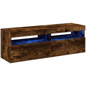 Vidaxl - TV-Schränke 2 Stk. mit LED-Leuchten Räuchereiche 60x35x40 cm