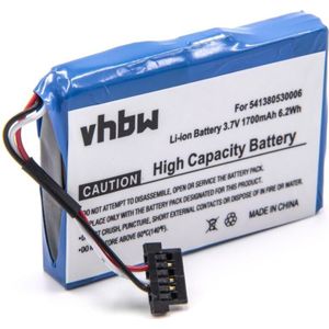 Vhbw - Akku kompatibel mit Medion MD95300, MD96050, MD95351, MD95780, MD96193, MD96325 gps Navigation Navi (1700 mAh, 3,7 v, Li-Ion)