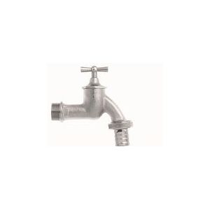 Auslaufventil 19mm (3/4'), matt-chrom mit Knebeloberteil
