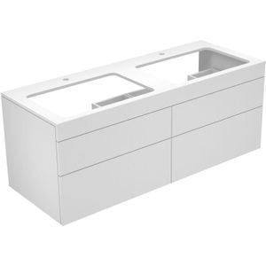KEUCO EDITION 400 Waschtischunterschrank, Doppelwaschtisch, 4