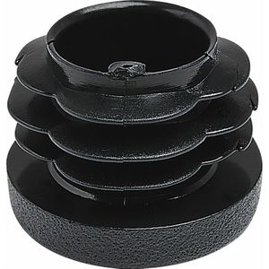 Lamellenstopfen rund ø 22mm Rohrstopfen Wandstärke 0,8-3mm Kunststoff schwarz