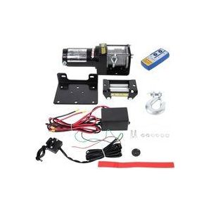 3000lbs elektrische Bergungswinde 12V-Draht-Fernbedienungsset für LKW-SUV-ATV-Abschlepp-Bootsanhänger - Ej.life