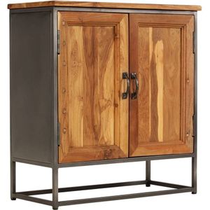 Sideboard Recyceltes Teakholz und Stahl 65x30x70 cm