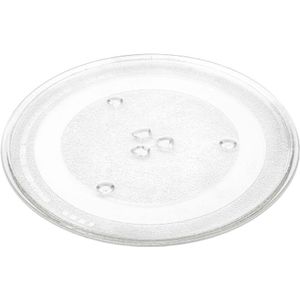 Mikrowellen-Teller kompatibel mit Samsung MS23F302EAW, MS23H3125FK Mikrowelle - Drehteller mit Y-Aufnahme, 285 mm, Glas, Transparent - Vhbw