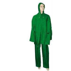 Brixo grüner reissfester winddichter pvc-overall -xxl