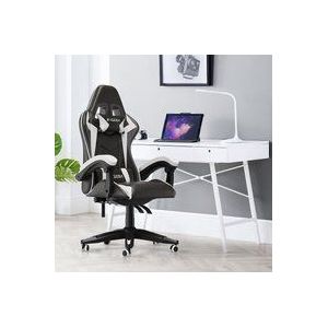 Gaming Stuhl Ergonomisch - Gaming Stühle Bigzzia Gamer Stühle mit Lendenkissen + Kopfstütze - Gaming Chair Höhenverstellbar Bürostuhl Computerstuhl