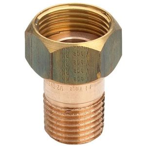 Verschraubung 3335 flachdichtend in R2 x G2 3/8 Rotguss - Viega