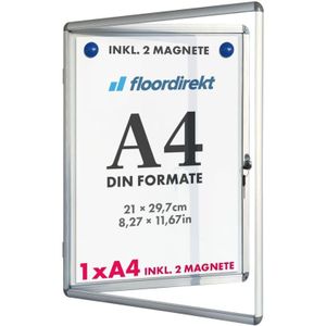 Schaukasten Innen Premium 28 x 36 cm 1 x A4 Mit 2 Magneten