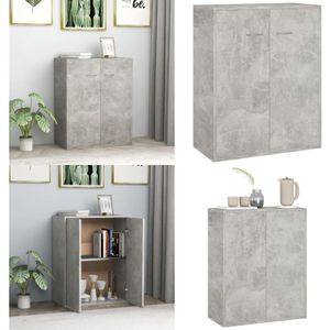 Vidaxl - Sideboard Betongrau 60x30x75 cm Holzwerkstoff - Sideboard - Wohnzimmertisch - Regal - Möbelstück - Holzmöbel - Home & Living
