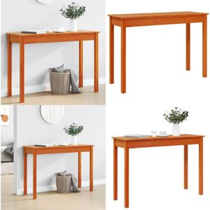 Konsolentisch Wachsbraun 110x40x75 cm Massivholz Kiefer - Holz Sideboard - Wohnzimmermöbel - Kiefernholzmöbel - Konsole Tisch - Wohnraumdekoration