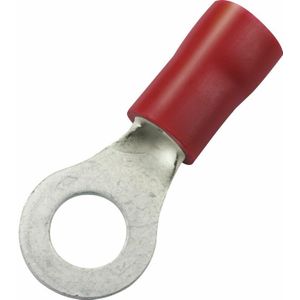 Ringkabelschuh M6 Querschnitt 0,5 - 1,5 mm² isoliert rot