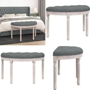 Vidaxl - Sitzbank Dunkelgrau 81,5x41x49 cm Stoff - Bank - Sitzbank - Französische Bank - Sofa Bank - Lounge Chair - Home & Living