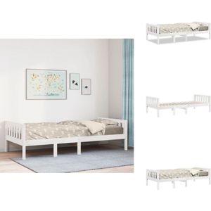 Kinderbett ohne Matratze Weiß 80x200 cm Massivholz Kiefer - Kinderbett - Kinderbetten - Kinderbett Hoch - Kinderbetten Hoch