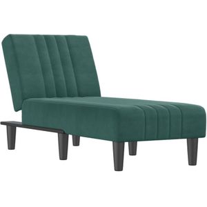 Chaiselongue Dunkelgrün Samt Vidaxl